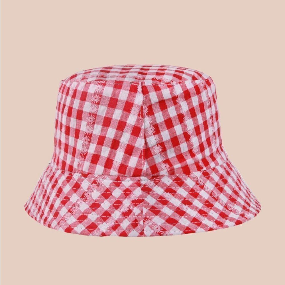 Red Gingham Satchel with Matching Strap and Hat S… - image 4